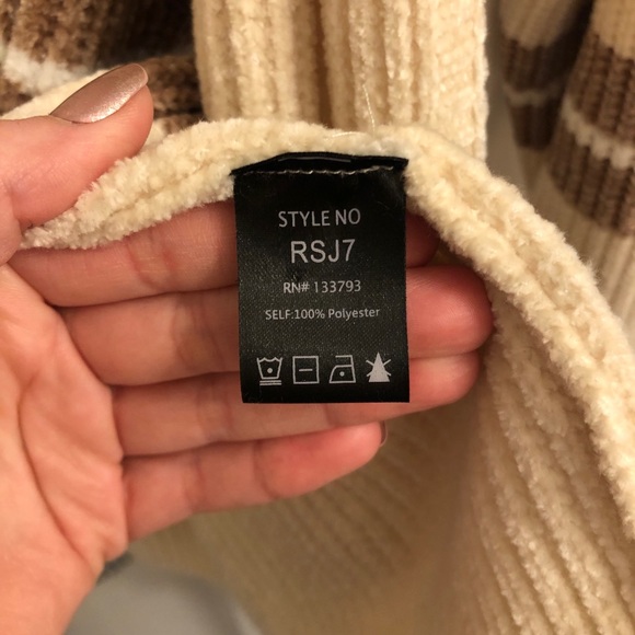 Women’s Oversized Cardigan - cream - Picture 5 of 7